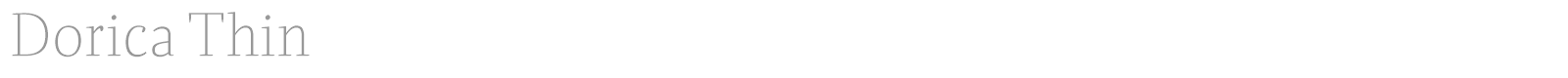 Dorica font preview